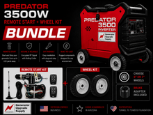 Load image into Gallery viewer, BUNDLE Remote Start Kit & Upgraded Wheel Kit Predator 3500