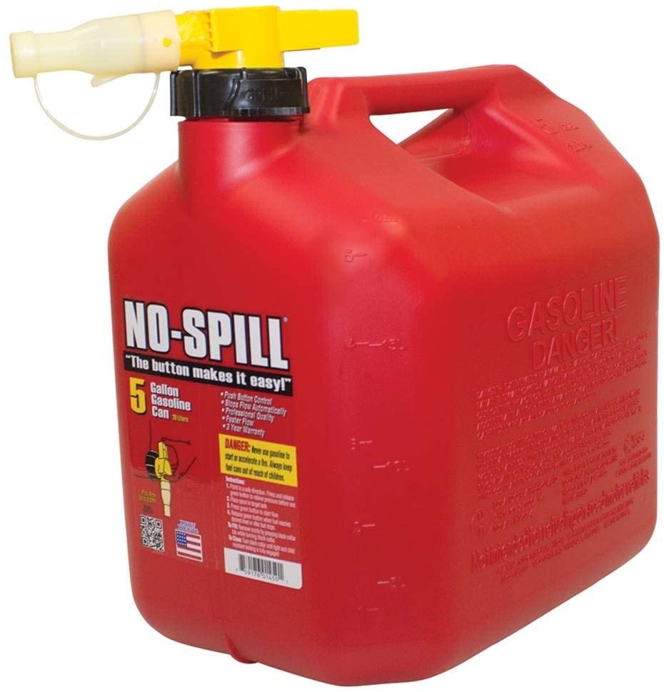 No-Spill 1450 5-Gallon Poly Gas Can (CARB Compliant) for Predator 3500 Inverter Generator